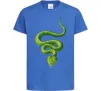 Дитяча футболка Зелена змія Яскраво-синій фото