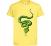 Дитяча футболка Зелена змія Лимонний фото