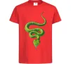 Дитяча футболка Зелена змія Червоний фото