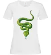 Жіноча футболка Зелена змія Білий фото