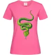 Жіноча футболка Зелена змія Яскраво-рожевий фото