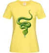 Жіноча футболка Зелена змія Лимонний фото