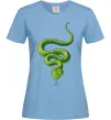 Жіноча футболка Зелена змія Блакитний фото