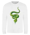 Свитшот Зелена змія Белый фото