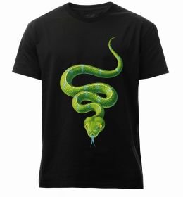 Чоловіча преміум футболка Зелена змія
