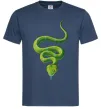 Мужская футболка Зелена змія Темно-синий фото