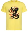 Чоловіча футболка Змія малюнок Лимонний фото