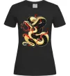 Жіноча футболка Змія малюнок Чорний фото