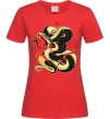 Жіноча футболка Змія малюнок Червоний фото