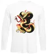 Лонгслив Змія малюнок Белый фото