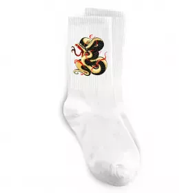 Носки Змія малюнок Белый фото