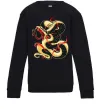 Детский Свитшот Змія малюнок Черный фото