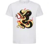 Детская футболка Змія малюнок Белый фото