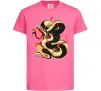 Детская футболка Змія малюнок Ярко-розовый фото