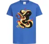 Детская футболка Змія малюнок Ярко-синий фото