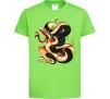 Детская футболка Змія малюнок Лаймовый фото