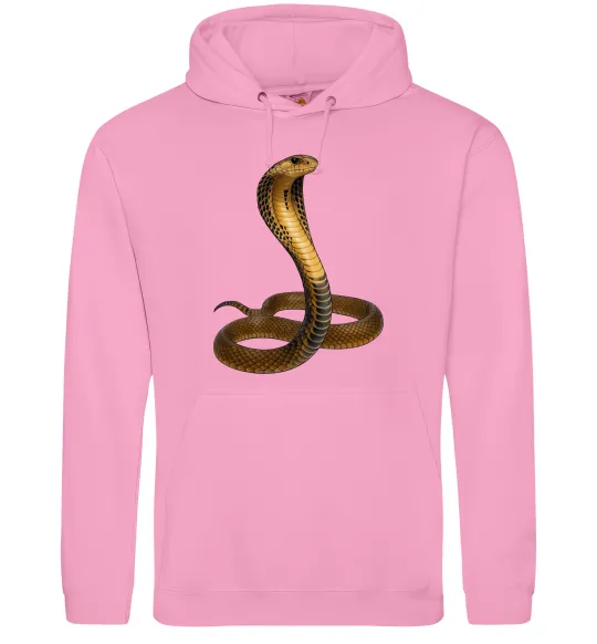 Мужская толстовка (худи) Кобра Розовый фото