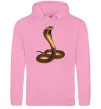 Мужская толстовка (худи) Кобра Розовый фото
