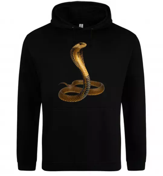 Чоловіча толстовка (худі) Кобра Чорний фото