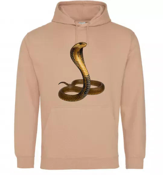 Чоловіча толстовка (худі) Кобра Пісочний фото