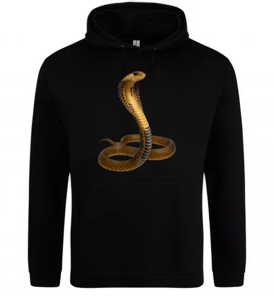 Женская толстовка (худи) Кобра Черный фото