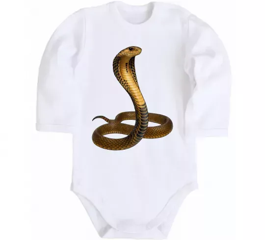 Детский боди Кобра Белый фото