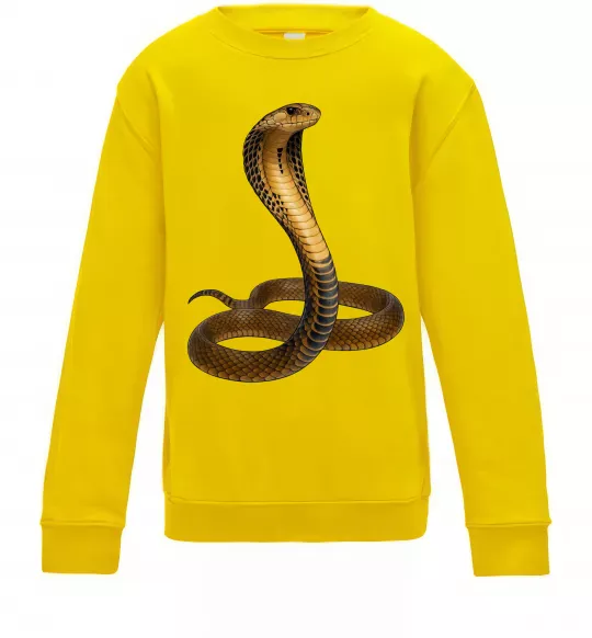 Дитячий світшот Кобра Сонячно жовтий фото