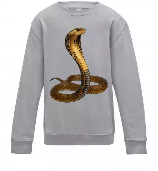 Дитячий світшот Кобра Сірий меланж фото