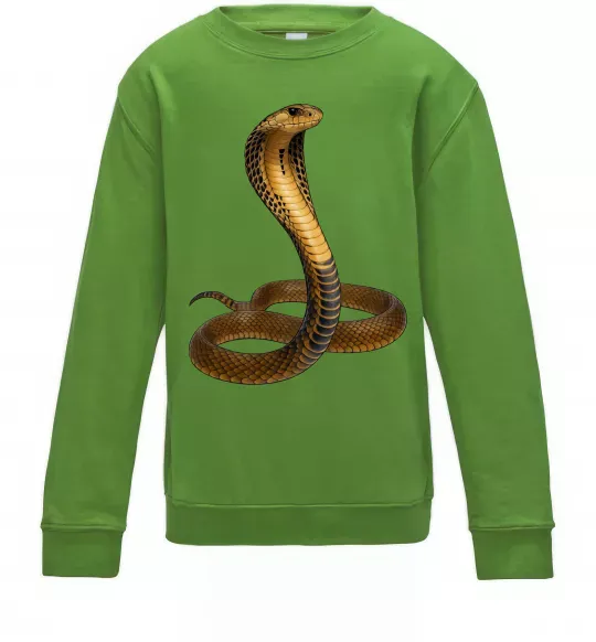 Дитячий світшот Кобра Лаймовий фото