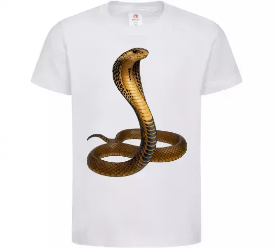 Детская футболка Кобра Белый фото