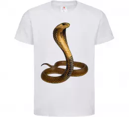 Детская футболка Кобра Белый фото