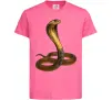 Детская футболка Кобра Ярко-розовый фото