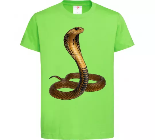 Детская футболка Кобра Лаймовый фото