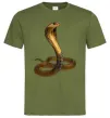 Мужская футболка Кобра Оливковый Мужская футболка Кобра Оливковый фото