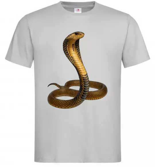 Мужская футболка Кобра Серый фото