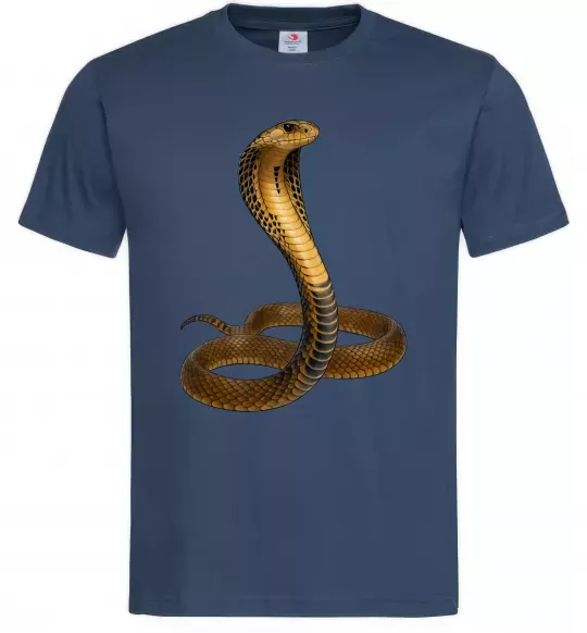 Мужская футболка Кобра Темно-синий фото