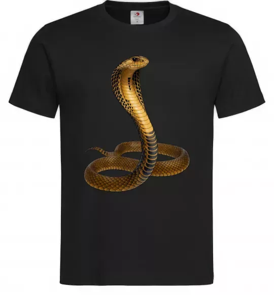 Мужская футболка Кобра Черный фото