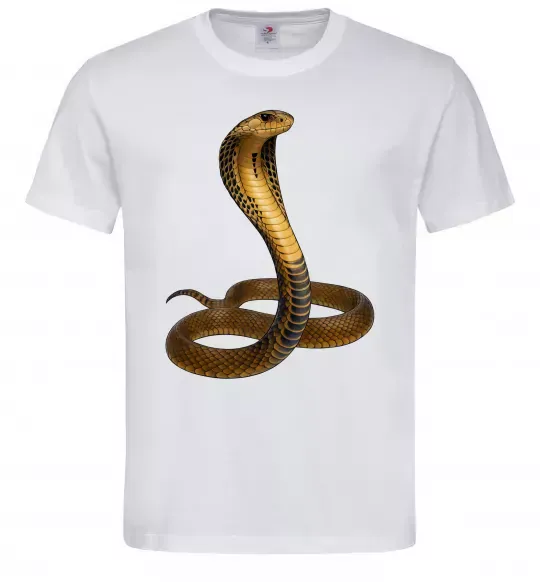 Мужская футболка Кобра Белый фото