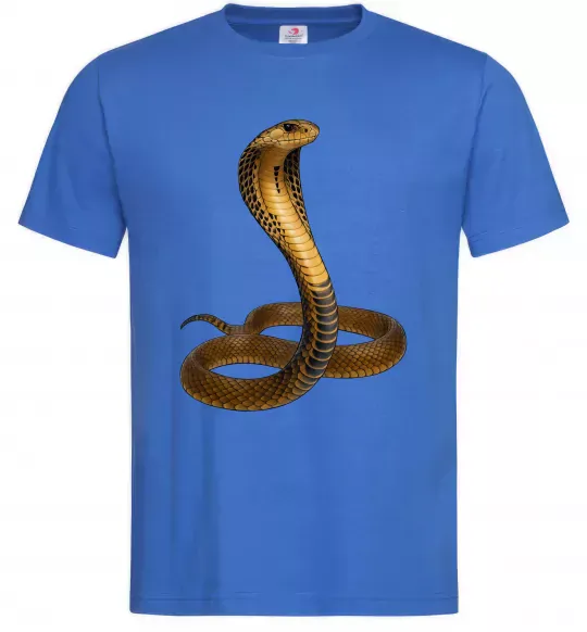 Мужская футболка Кобра Ярко-синий фото