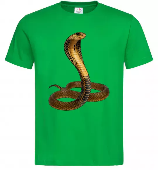 Мужская футболка Кобра Зеленый фото