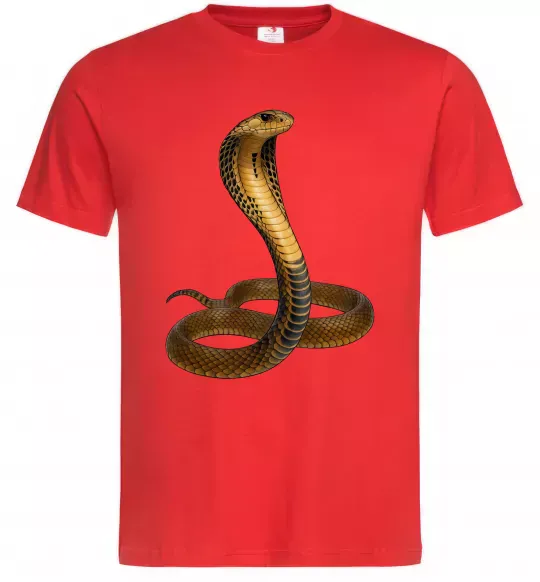 Мужская футболка Кобра Красный фото