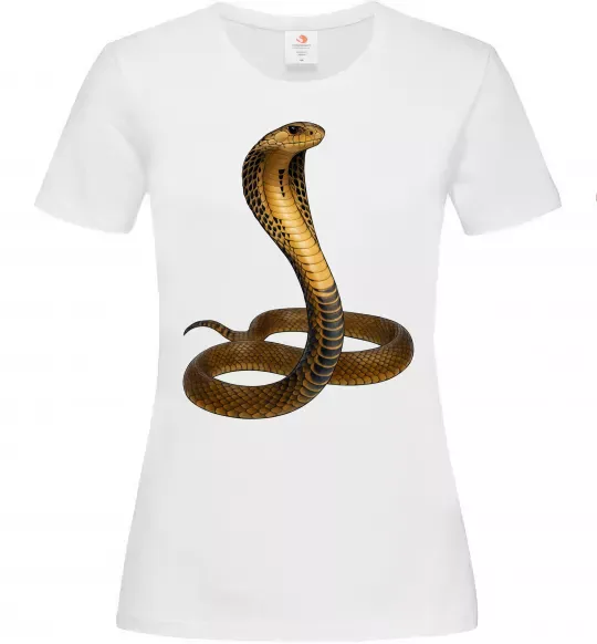 Жіноча футболка Кобра Білий фото