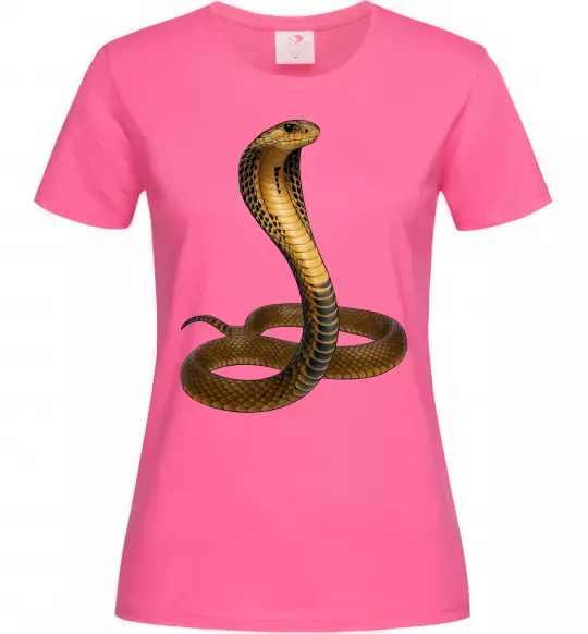 Жіноча футболка Кобра Яскраво-рожевий фото