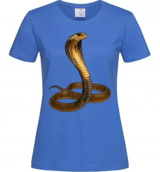 Жіноча футболка Кобра Яскраво-синій фото