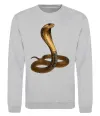 Свитшот Кобра Серый меланж фото