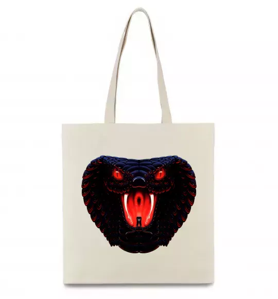 Еко-сумка Dark snake Бежевий фото