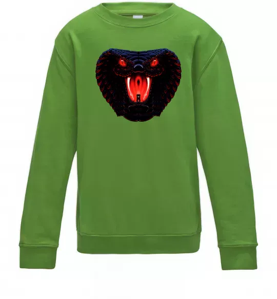 Детский Свитшот Dark snake Лаймовый фото