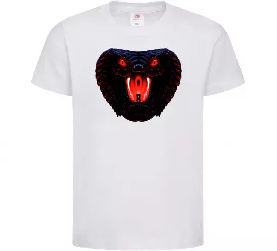 Дитяча футболка Dark snake Білий фото