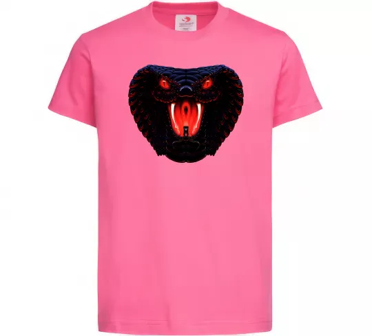 Дитяча футболка Dark snake Яскраво-рожевий фото