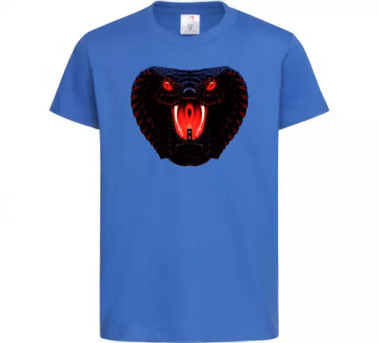 Дитяча футболка Dark snake Яскраво-синій фото